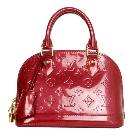 louis vuitton red vernis alma bag|louis vuitton alma monogram.